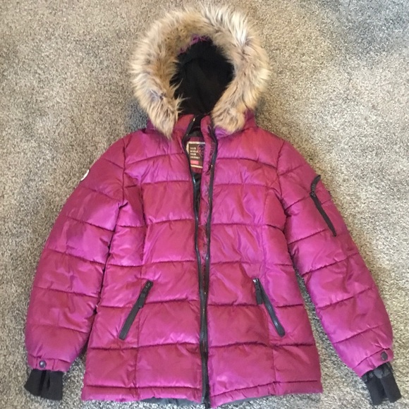Justice Winter Jacket, Medium, Magenta - Picture 5 of 5